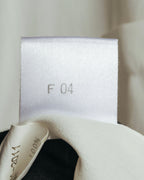 “UMBERTO GINOCCHIETTI“ 80’s-90’s pleated front ivory dress shirt