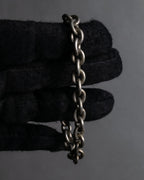 "Ralph Lauren" Circular toggle motif design silver bracelet