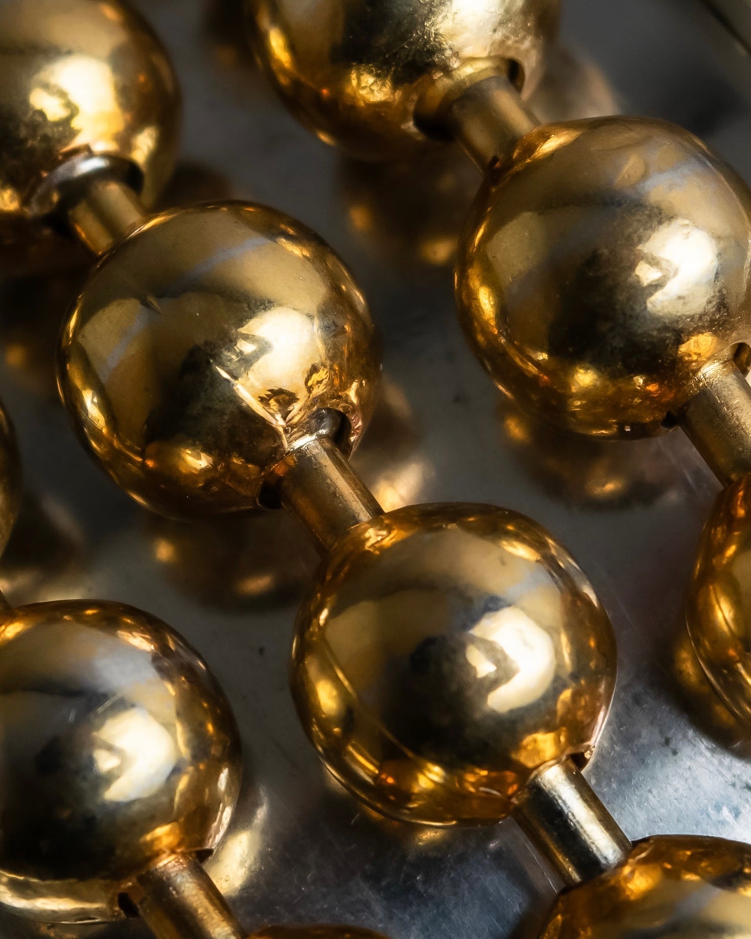 "MAISON MARGIELA" 10AW sphere design silver & gold combination bangle