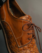 "Vintage" 90’s-00’s Handwoven derby shoes