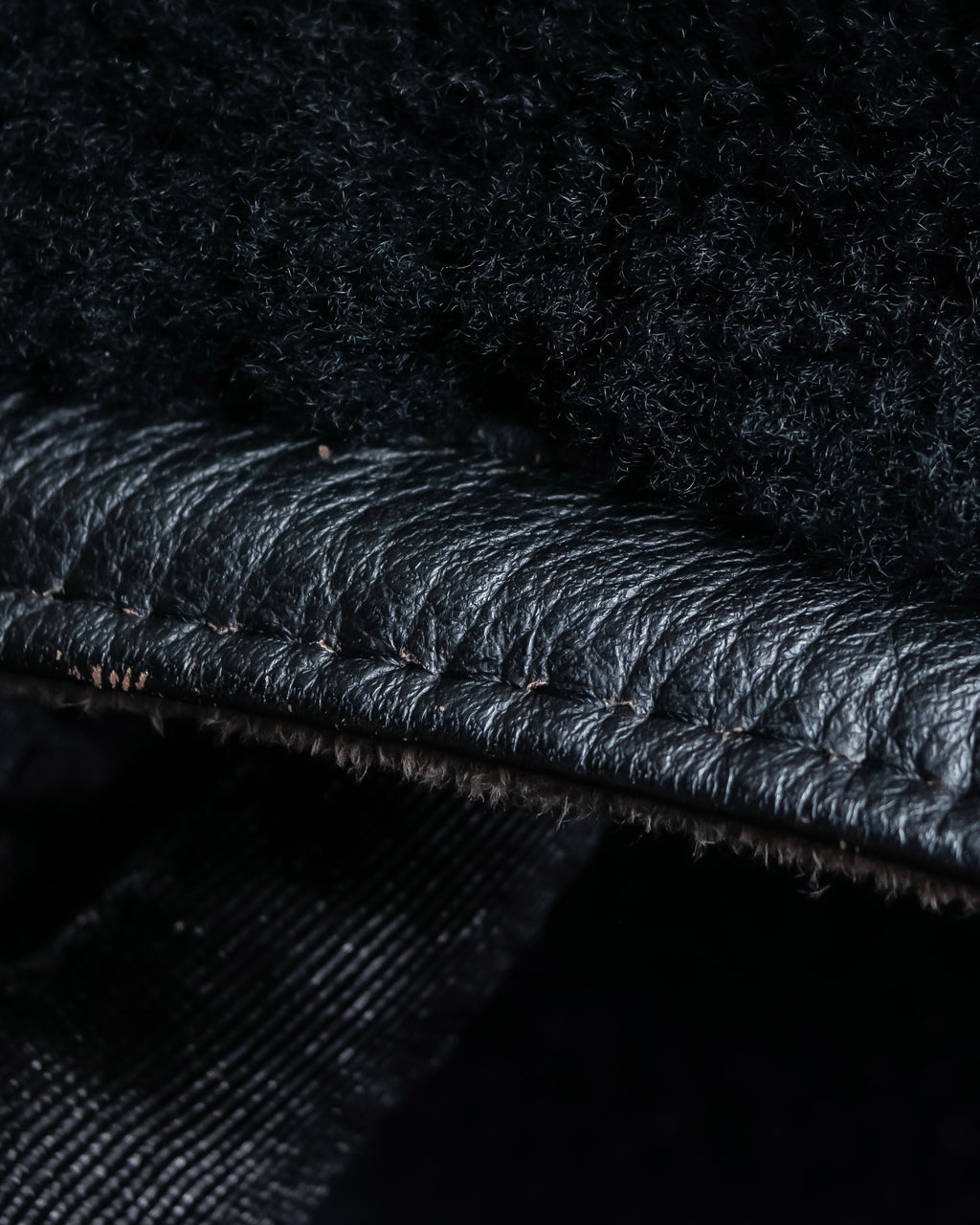 "GIANNI VERSACE UPDATE"
 Fur trimmed wool cashmere maxi double breasted coat