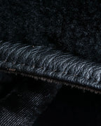 "GIANNI VERSACE UPDATE"
 Fur trimmed wool cashmere maxi double breasted coat