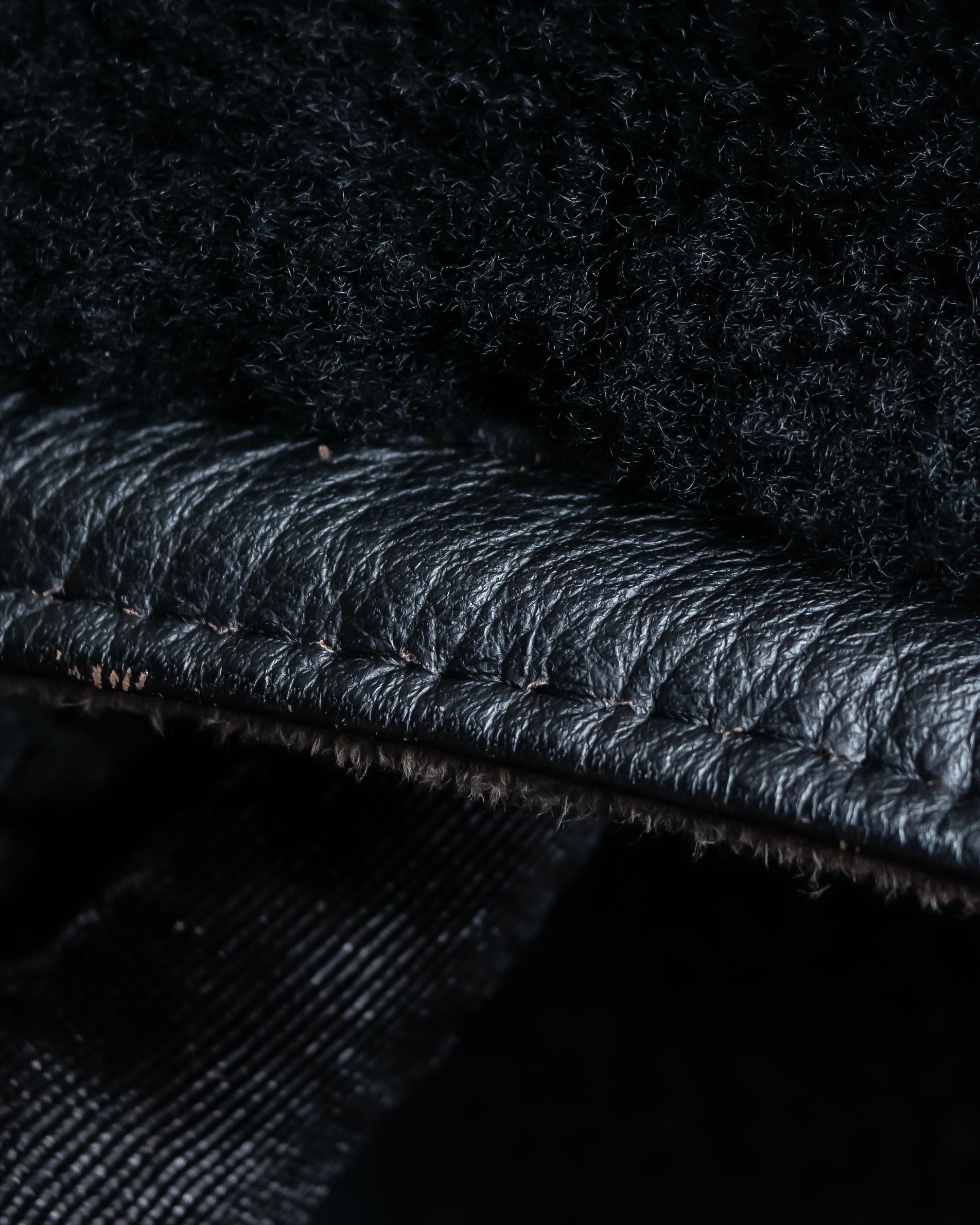 "GIANNI VERSACE UPDATE"
 Fur trimmed wool cashmere maxi double breasted coat