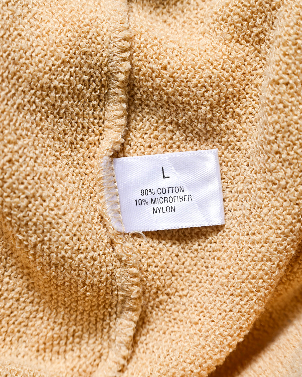 VINTAGE/ Relax Sized Summer Knit Polo Shirt Yellow
