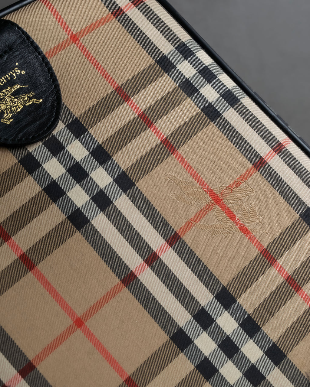 "BURBERRYS" Nova check canvas boston bag