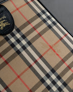 "BURBERRYS" Nova check canvas boston bag