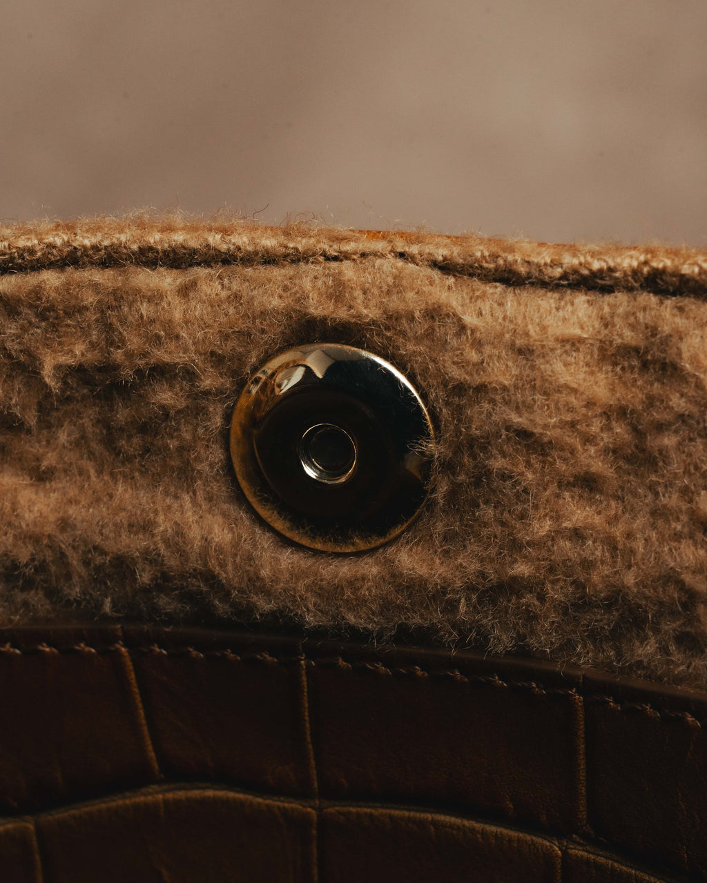 “Max Mara” 00’s-20’s crocodile-embossed 2way backpack