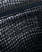 "MAISON MARGIELA" Lizard-embossed leather long wallet