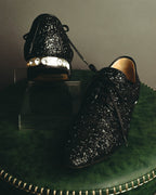 "Miu Miu" 2010's Embellished glitter lace-up oxford shoes