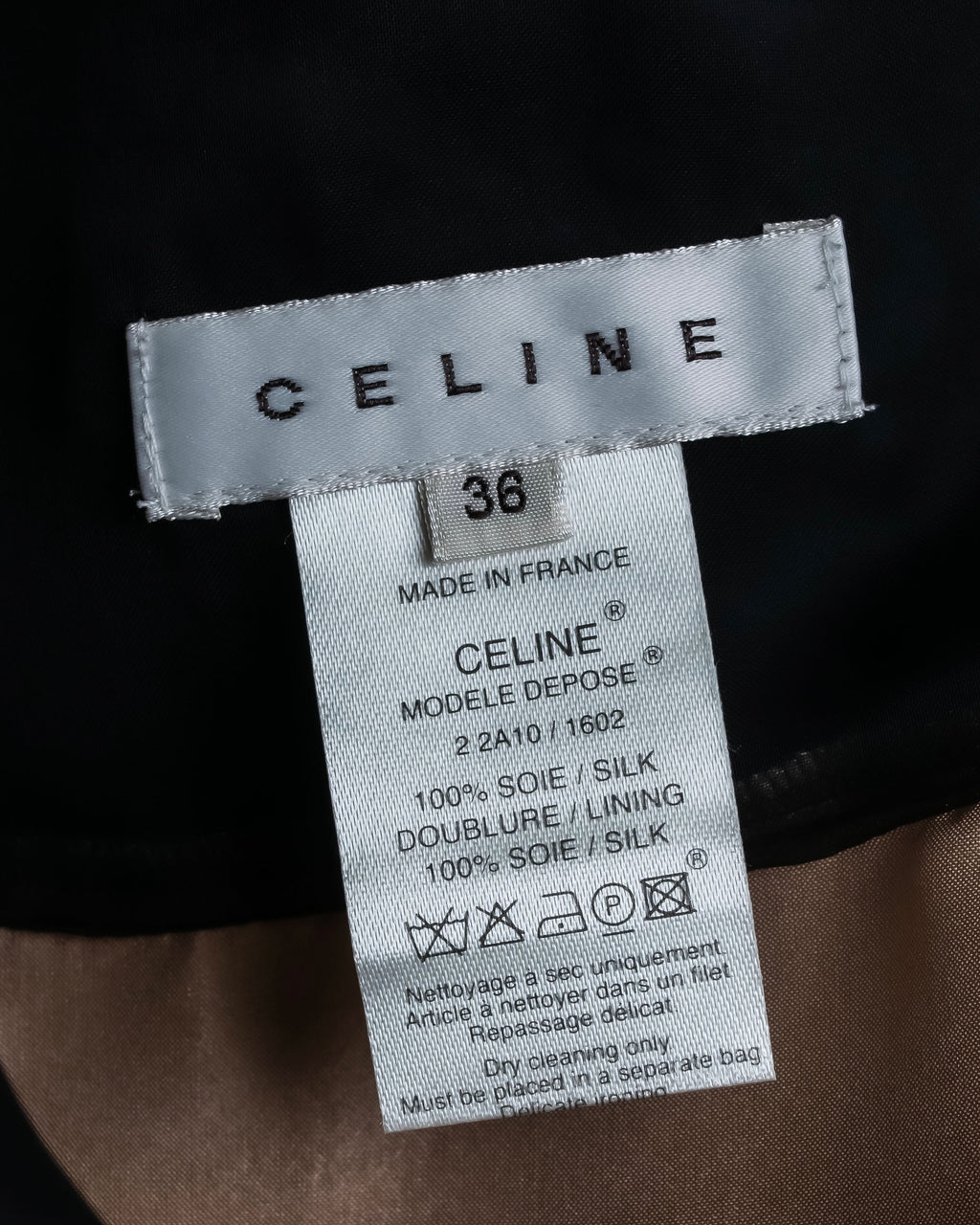 "CELINE" See-through layered design shirt & skirt set up