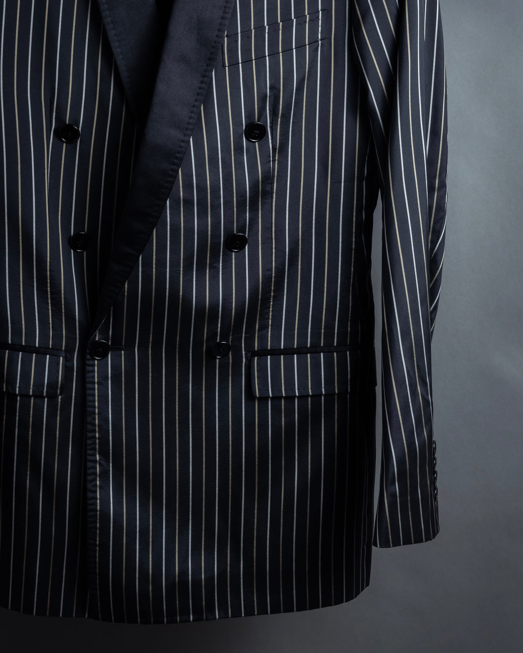 "Dolce & Gabbana" Silk design double-breasted tailored jacker