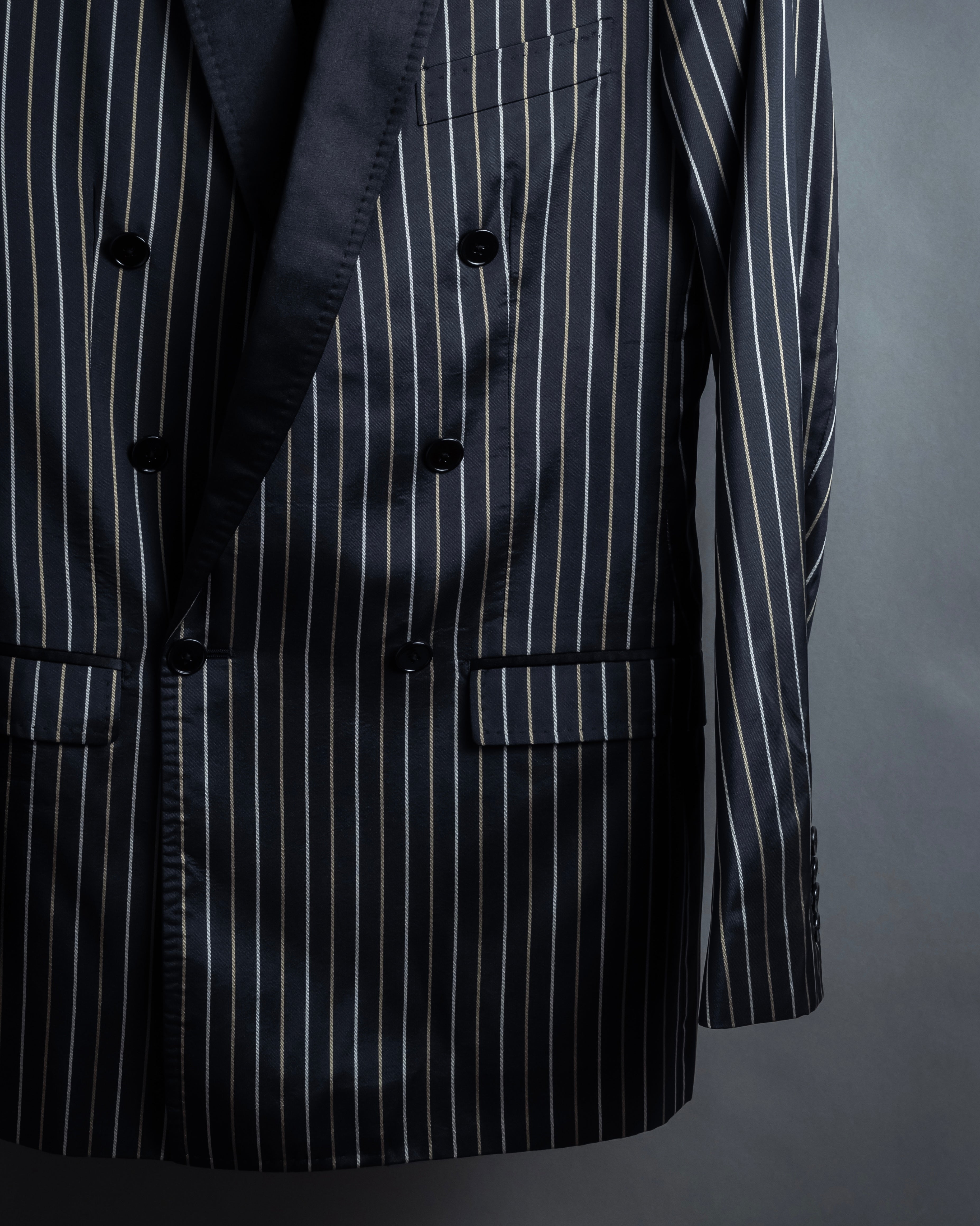 "Dolce & Gabbana" Silk design double-breasted tailored jacker