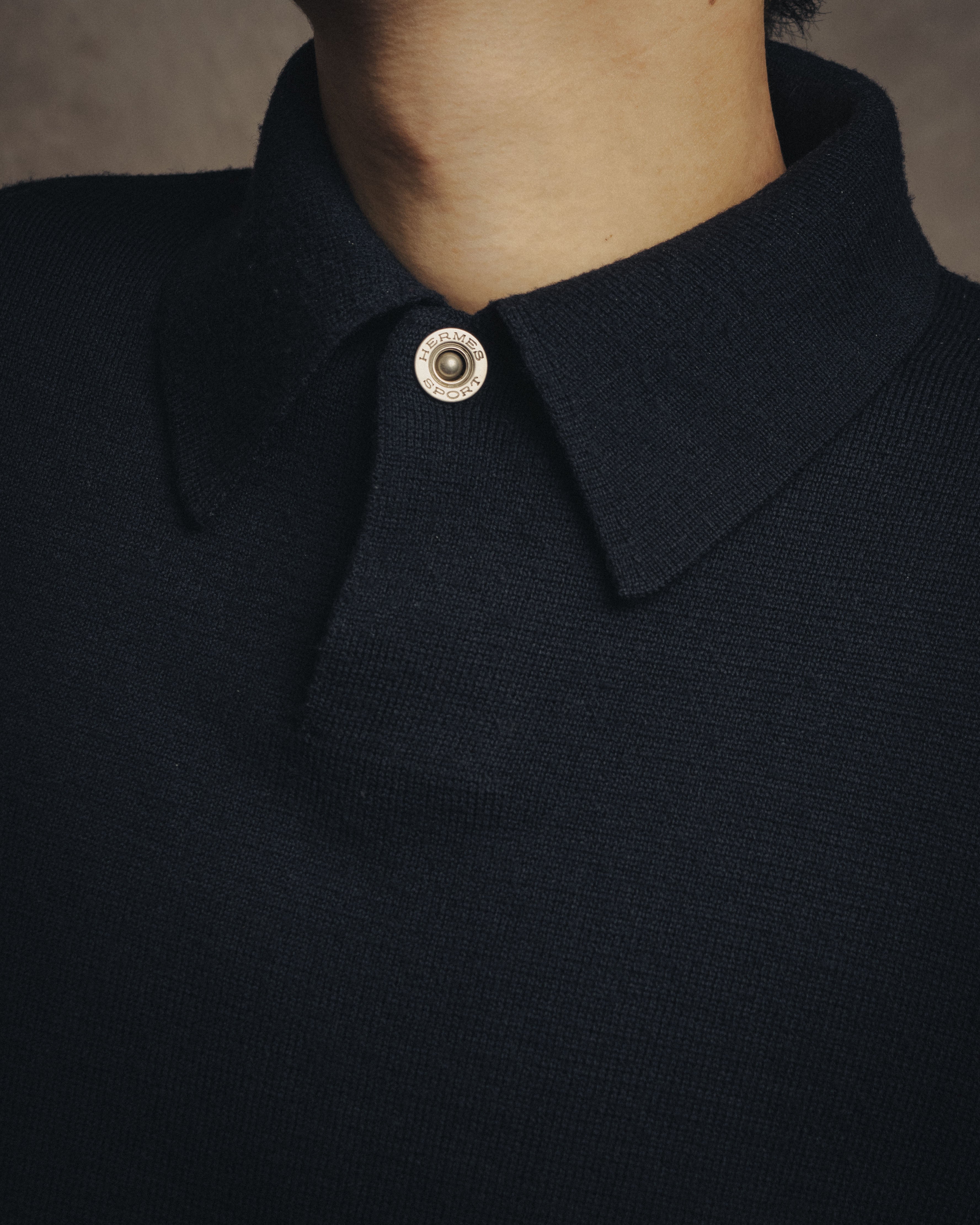 -SPECIAL- “HERMÈS” 90’s-00’s Merino wool sport knit polo