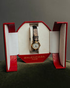 -SPECIAL- "BALENCIAGA" 80's-90's Classic round wristwatch