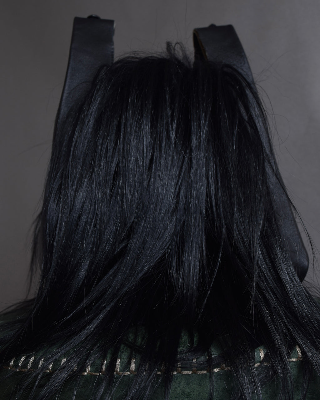 "MAISON MARGIELA" Wig fur design chain shoulder leather bag