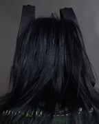 "MAISON MARGIELA" Wig fur design chain shoulder leather bag