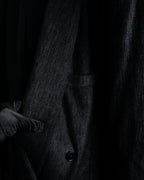 “Gianni Versace” 80’s-90’s Shadowed-texture tailored jacket