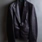 "GUCCI" Cutting design leather tailored jacket