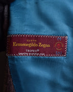 "Tex Teq" Gradient check pattern tailored jacket