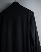 "BARBERINI" Minimalist detail 100% cashmere stand collar coat