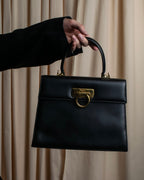 "Salvatore Ferragamo" Gancini motif leather hand bag