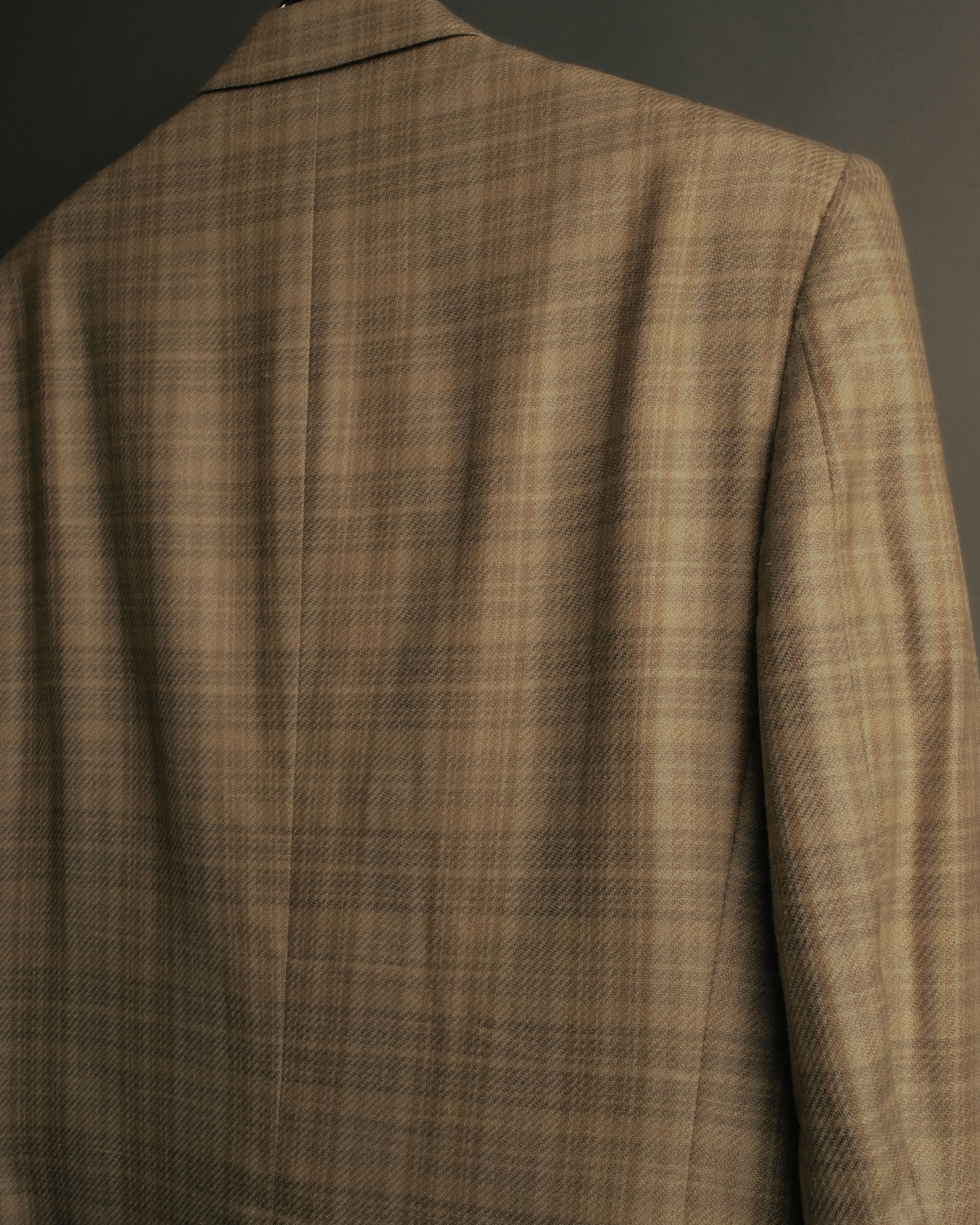 “Christian Dior MONSIEUR” 80’s-90’s Silk blend checked double breasted blazer
