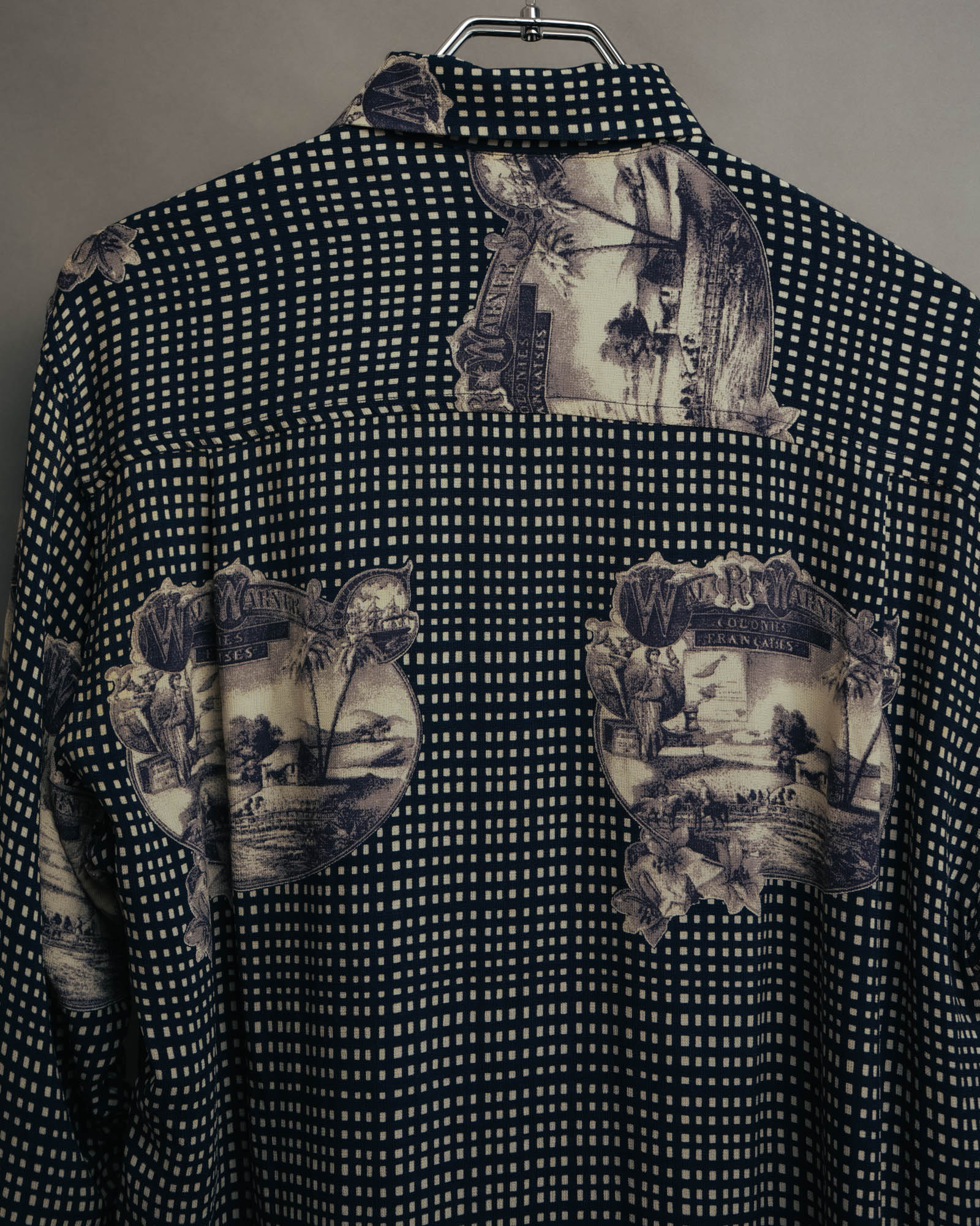 –SPECIAL– “Christian Dior” 80’s-90’s archival toile print shirt