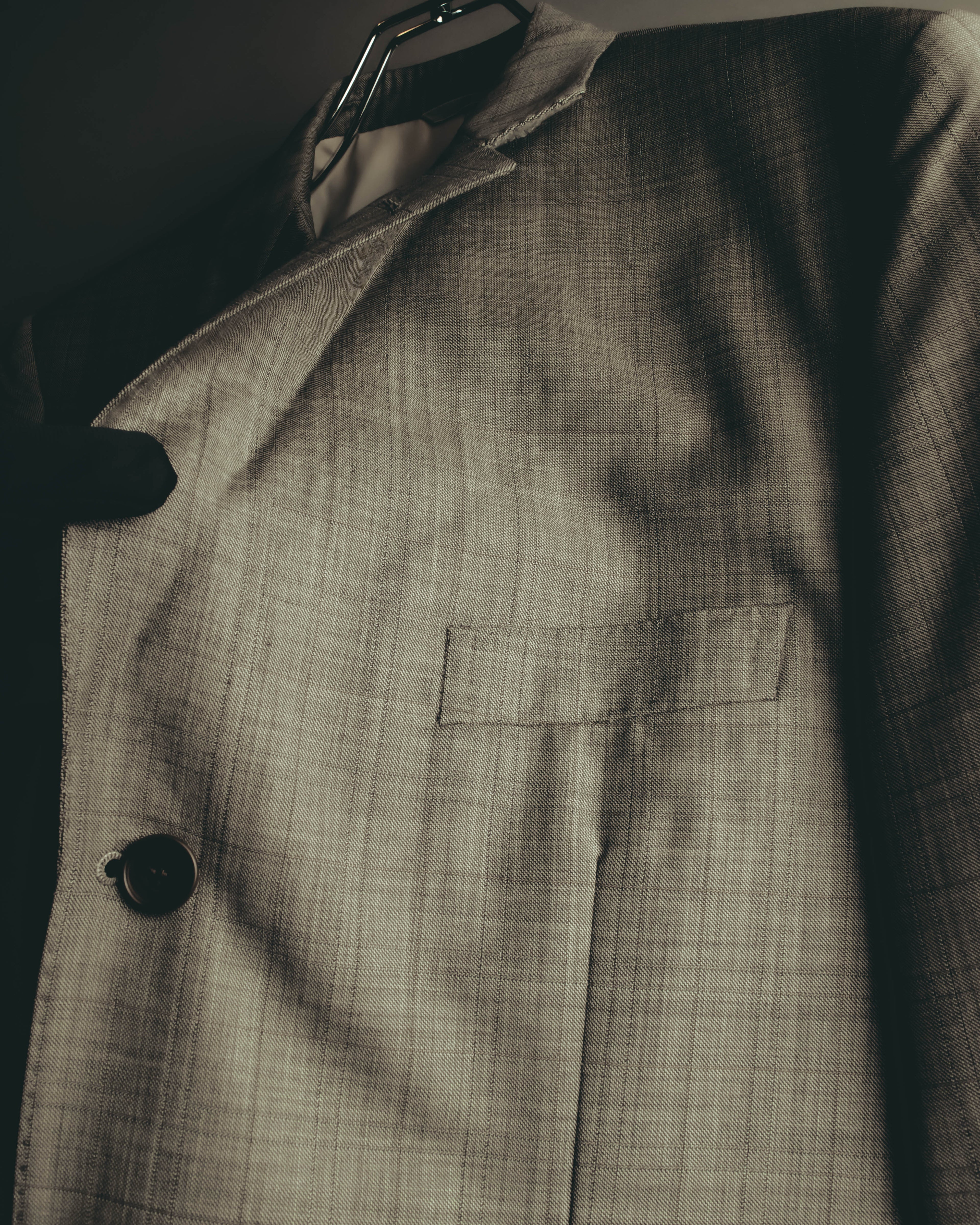 "MONSIEUR by GIVENCHY" 90's Checked wool tailored blazer