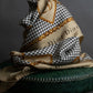 "Christian Dior" Houndstooth base logo and chain print large scarf