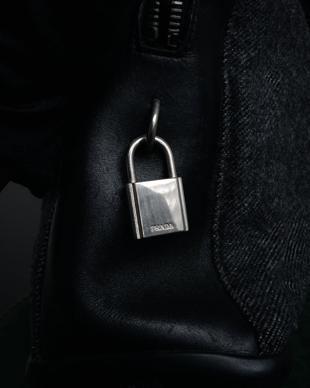 “PRADA” 1998-2003 Felt and gomma duffle bag