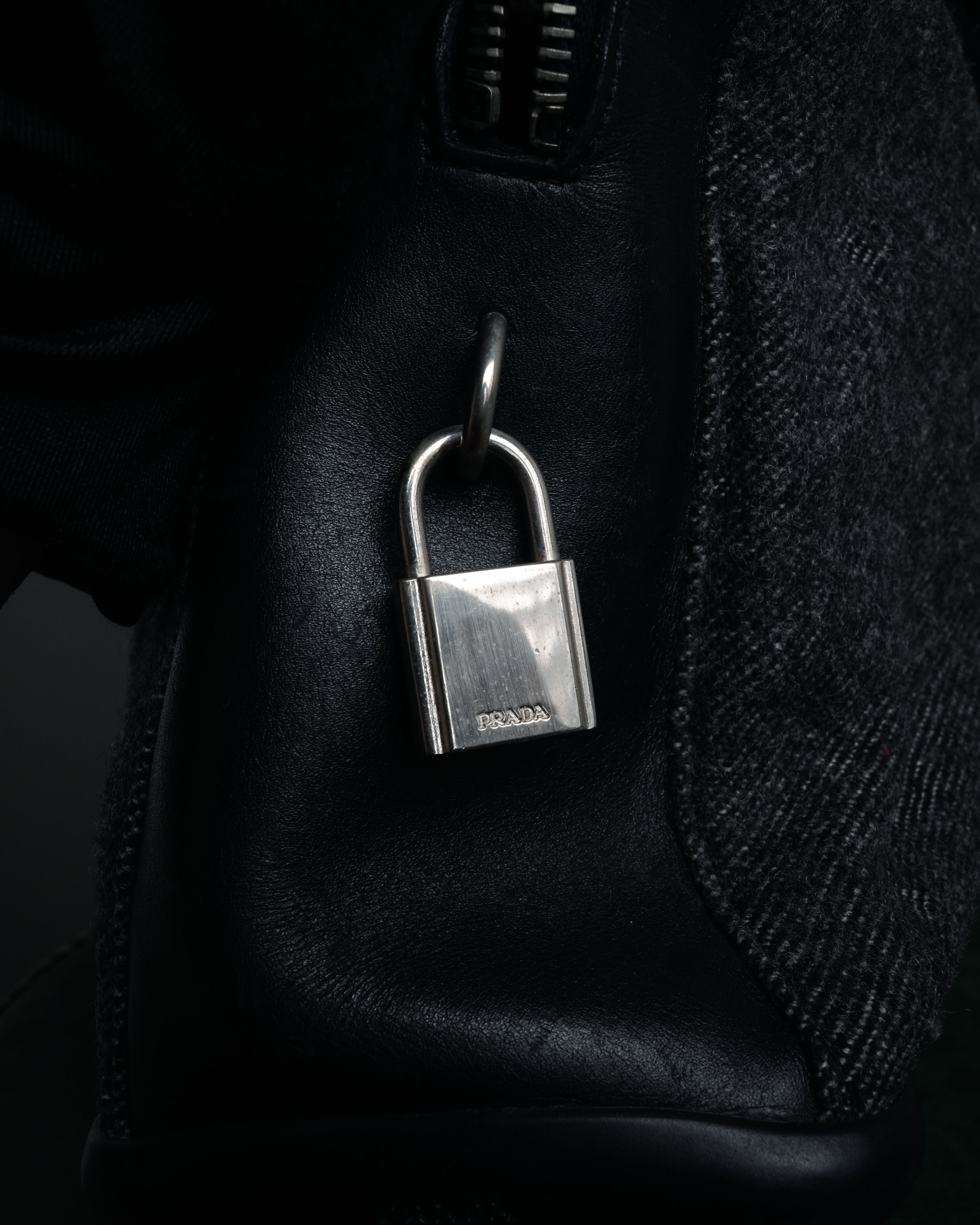 “PRADA” 1998-2003 Felt and gomma duffle bag