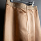 "GUCCI" 100% silk glossy cropped length skirt