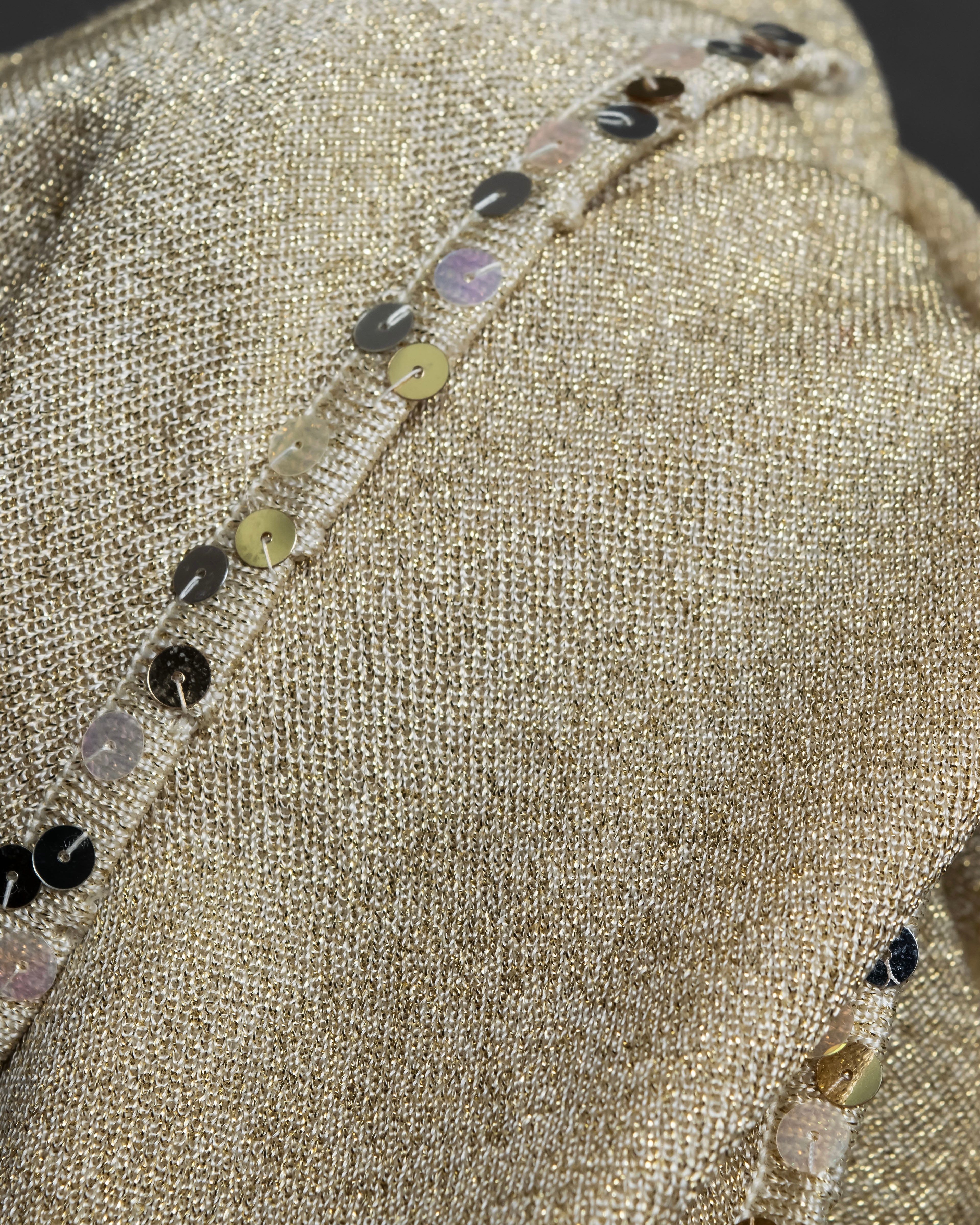 "Christian Dior" Glittery sequins design large stole