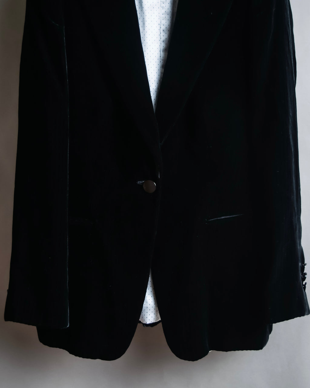 "GIORGIO ARMANI" Beautiful shape velour tailored jacket