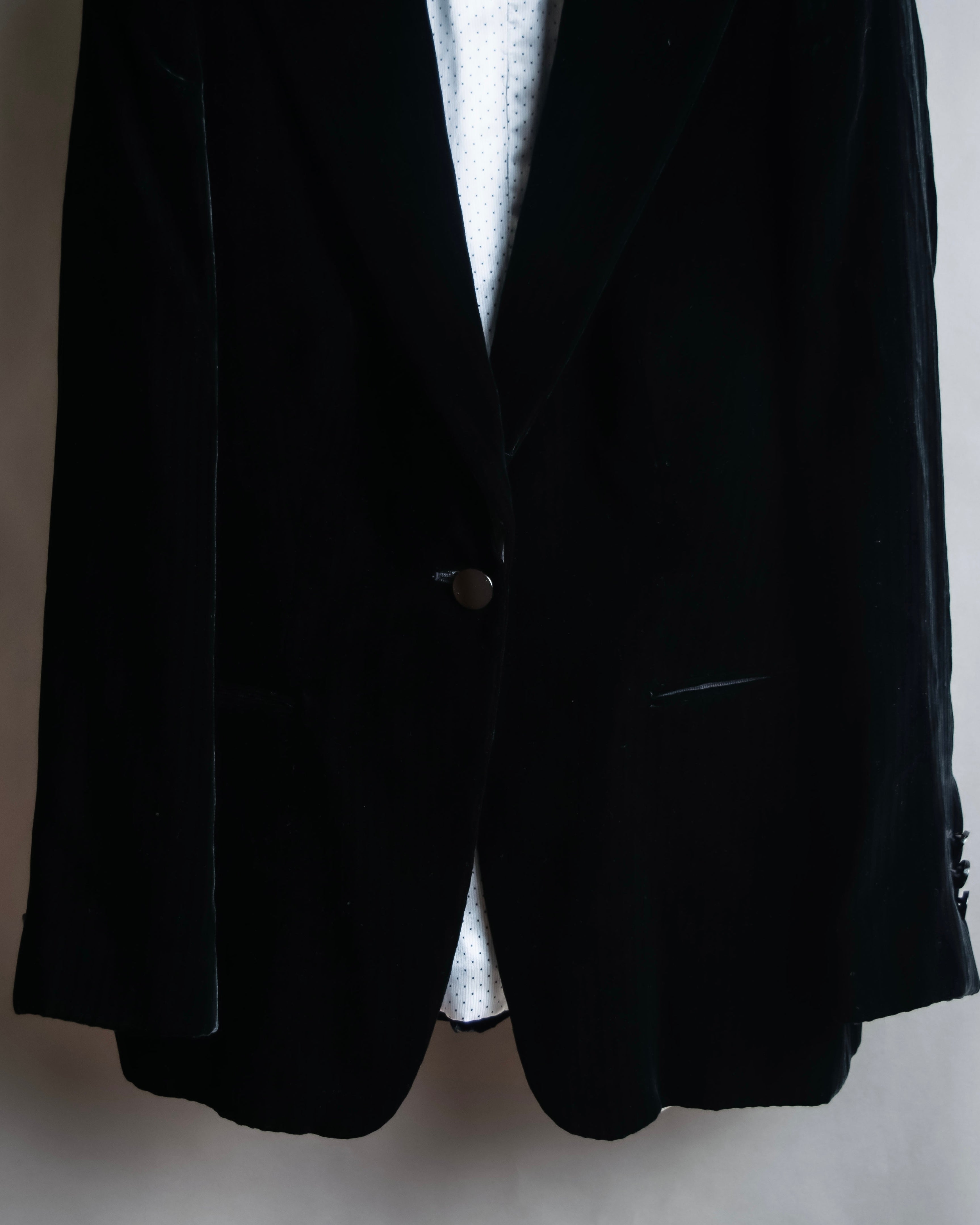 "GIORGIO ARMANI" Beautiful shape velour tailored jacket