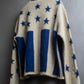 "LIBERAL ARTS" Star pattern oversized knit pullover