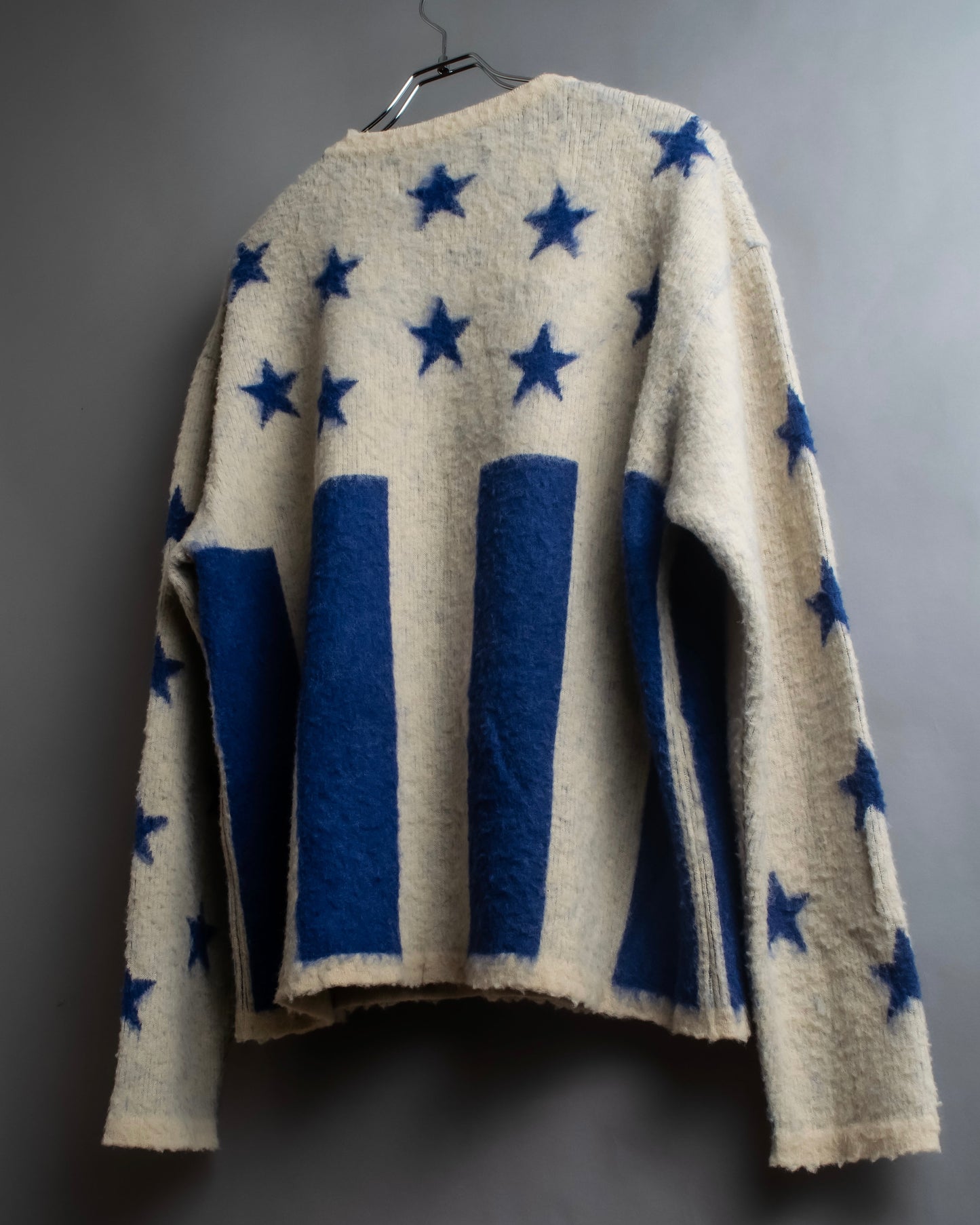 "LIBERAL ARTS" Star pattern oversized knit pullover