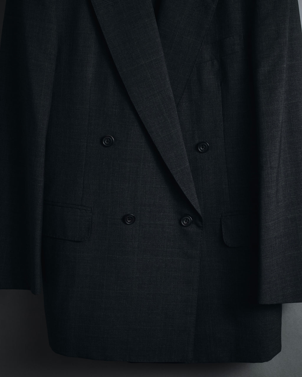 "Burberrys" 90’s double-breasted peak lapel suit set-up