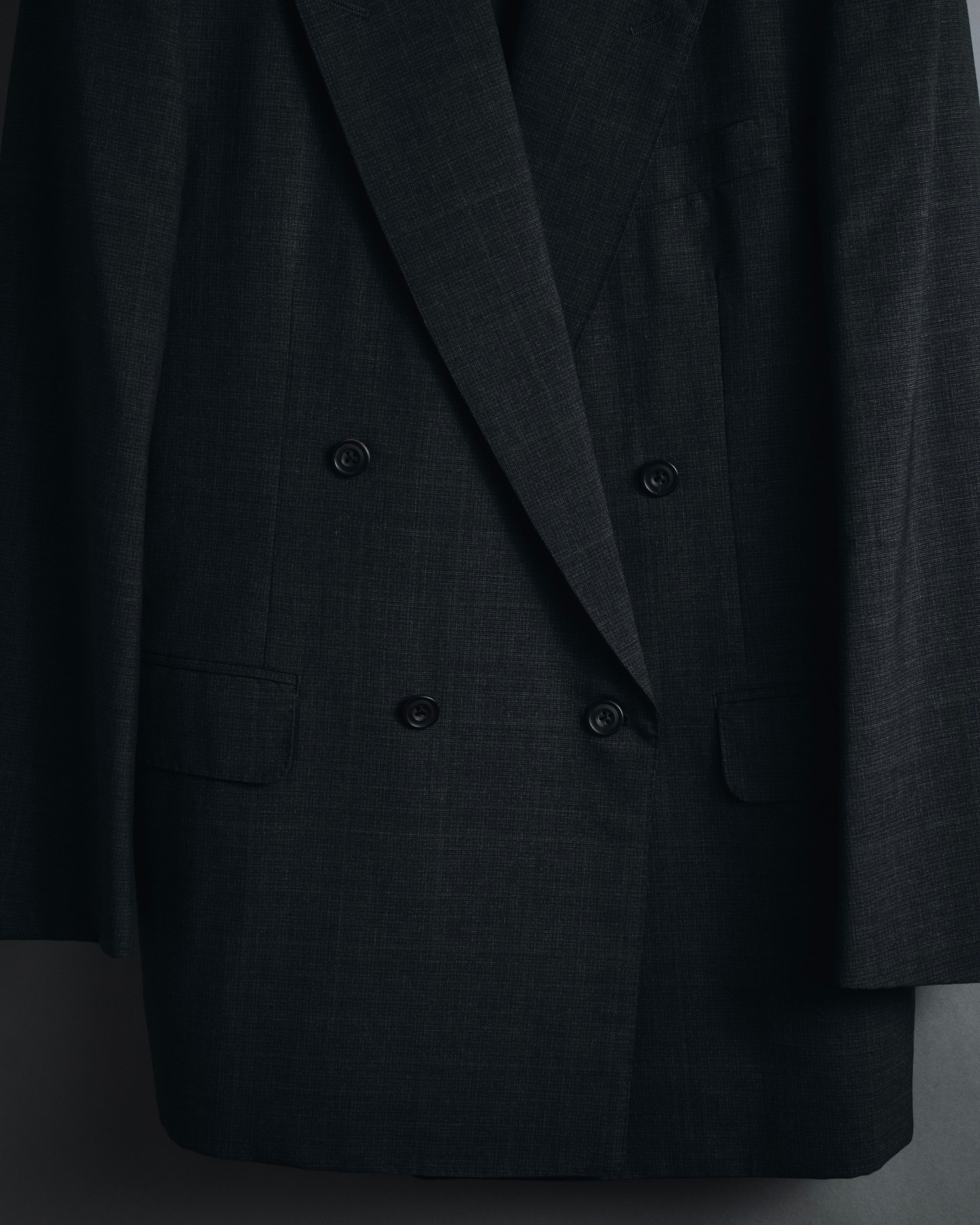 "Burberrys" 90’s double-breasted peak lapel suit set-up