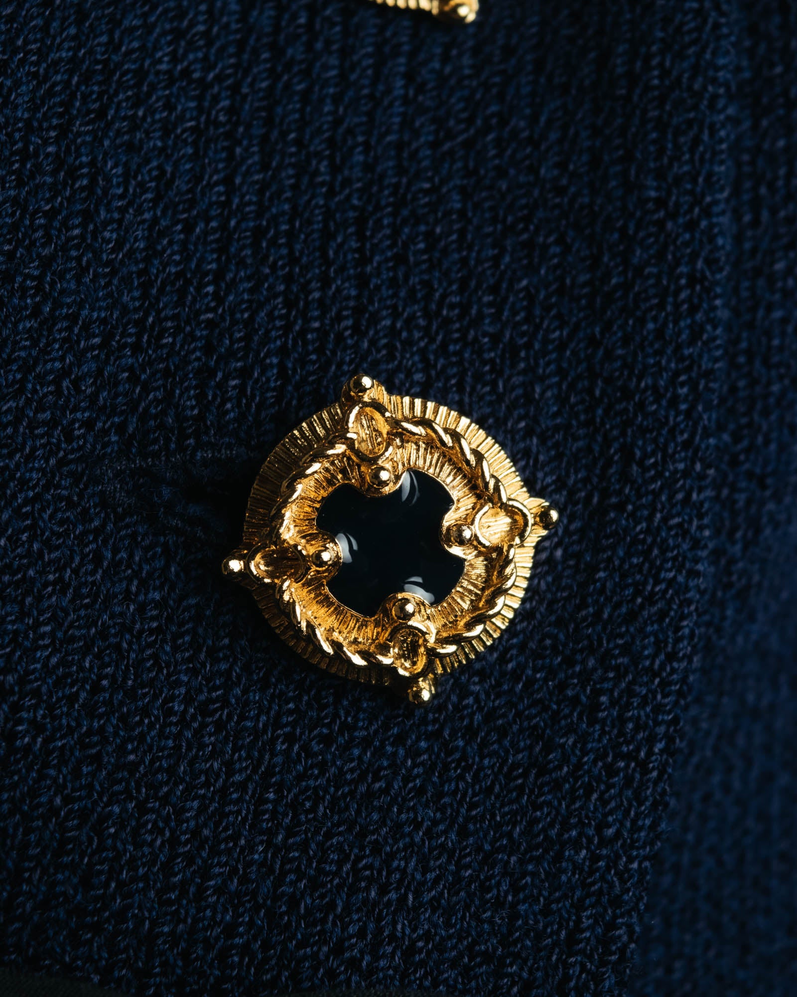 "MARIE GRAY" 80's-90's Elegant textured knit coat