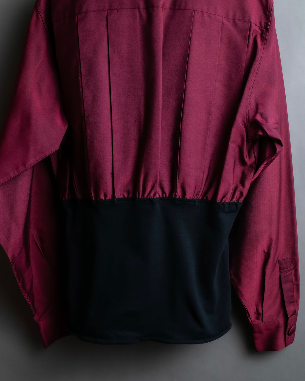 "JEAN PAUL GAULTIER FEMME"
 Waist different material switching design shirt