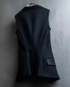 "MCQ Alexander McQueen" Flared silhouette cutting design tailored gilet