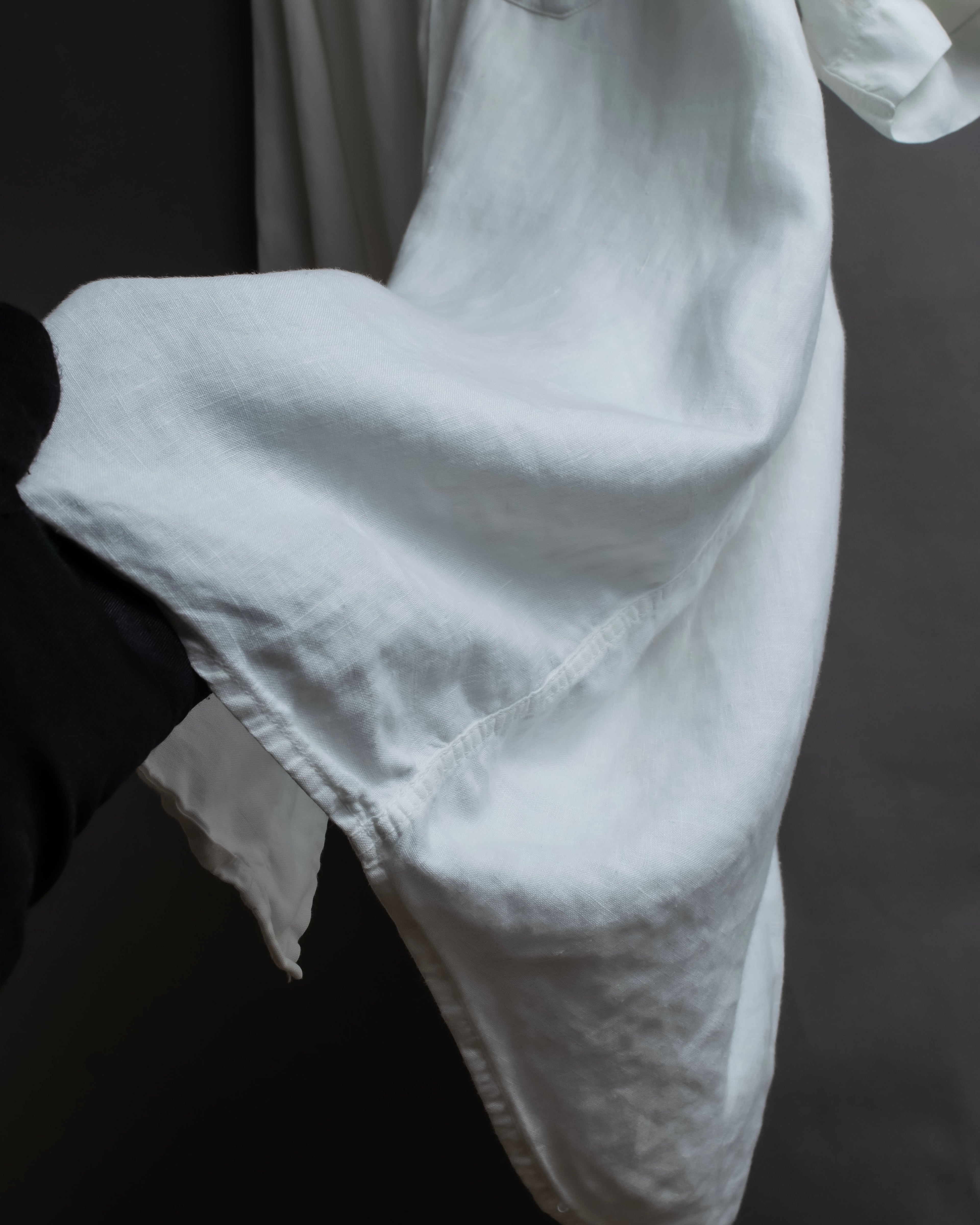 "HUGO BOSS" Linen oversized half sleeve button down shirt