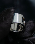 “GUCCI” G logo silver 925 ring