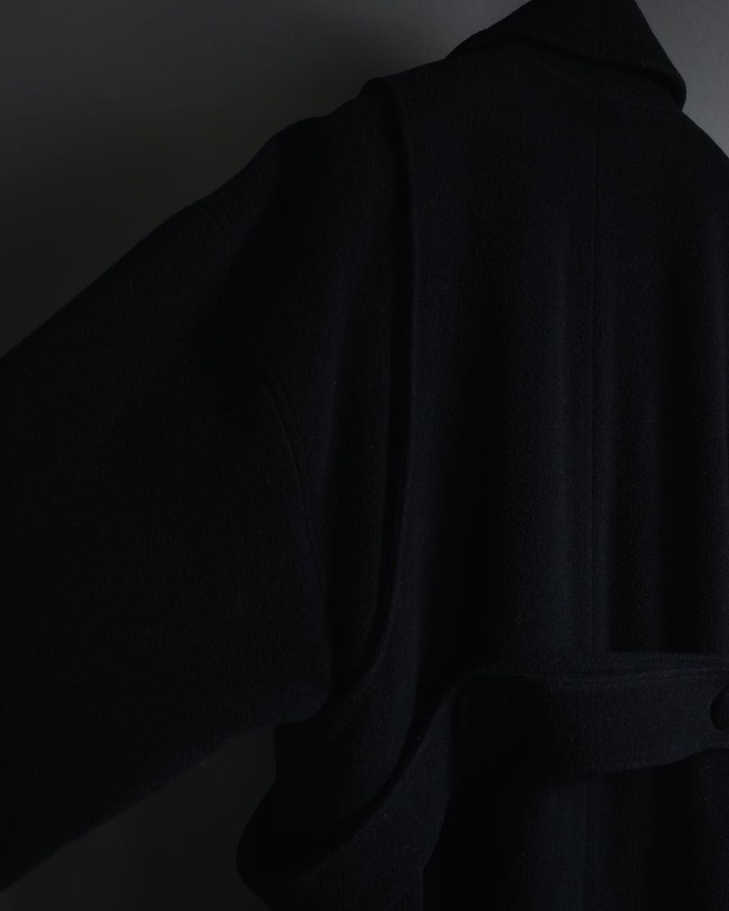 "Karl Lagerfeld" 80's-90's Round collar curvaceous coat