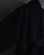 "Karl Lagerfeld" 80's-90's Round collar curvaceous coat