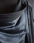 "BALENCIAGA" Alpaca blend maxi length shaped chester coat