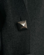 "Hermès" 90's-00's Medor button wool knit cardigan
