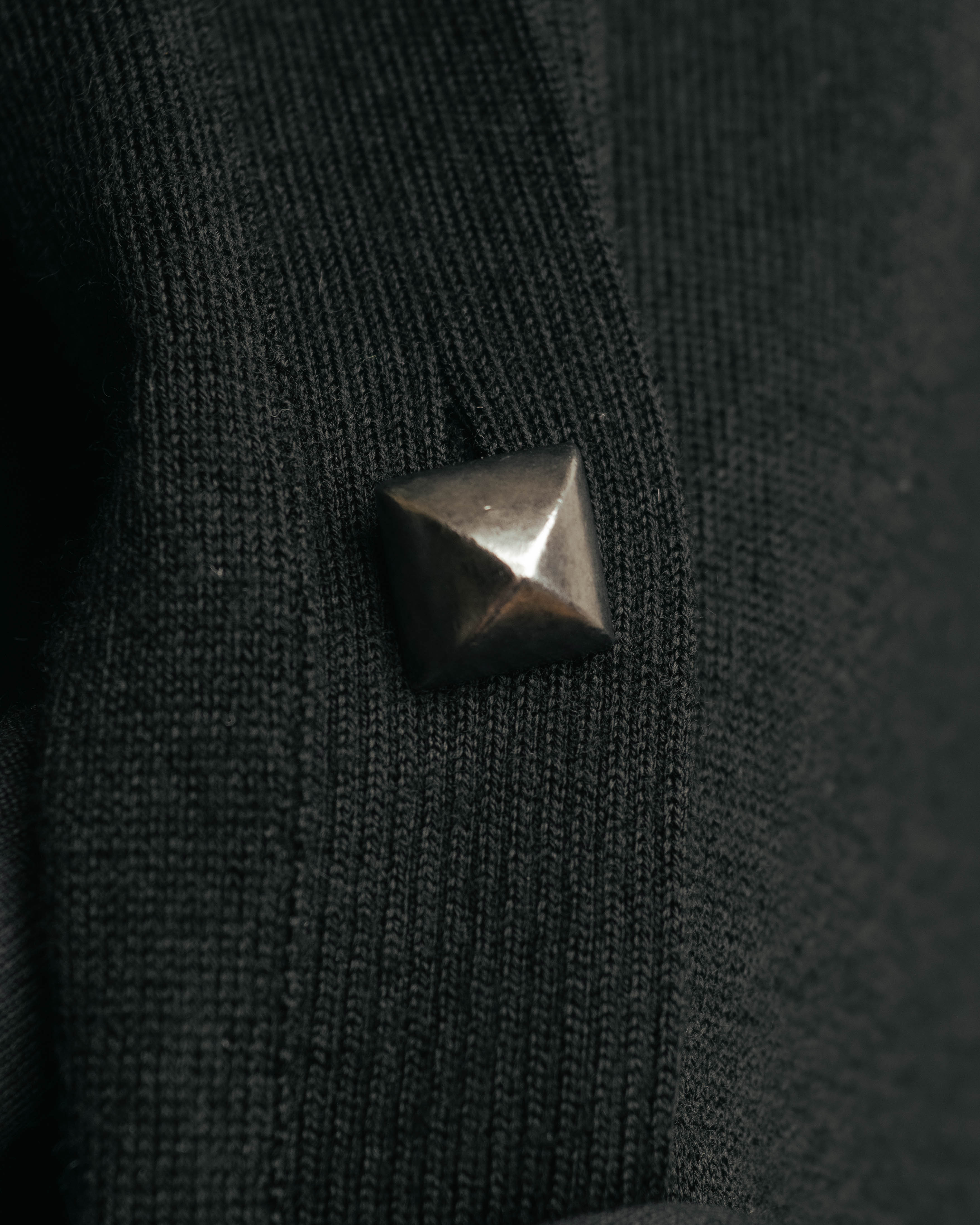 "Hermès" 90's-00's Medor button wool knit cardigan