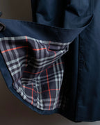 "BURBERRYS" Cotton polyester twill long length stand collar coat